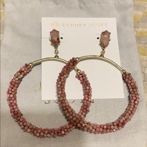 Kendra Scott pink russel earrings